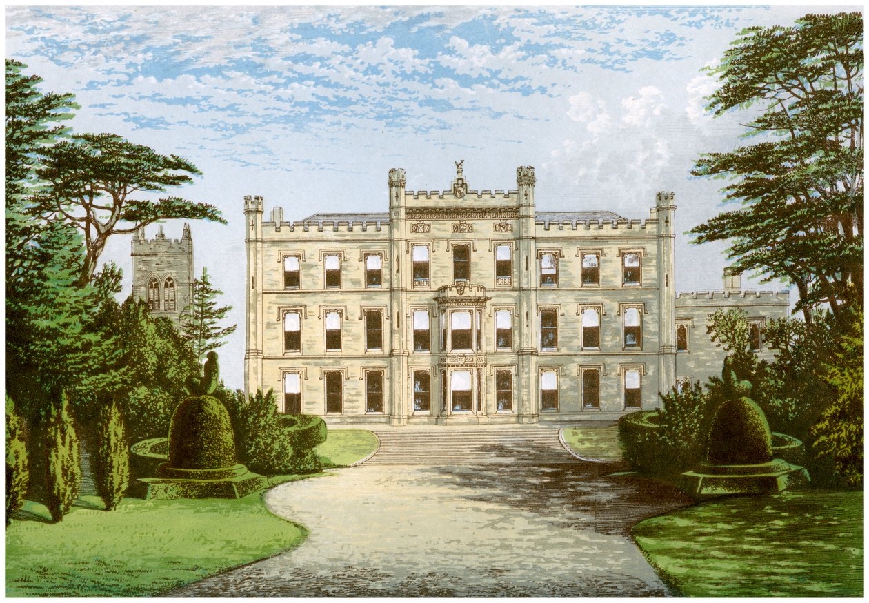 Elvaston Castle, Derbyshire, hjemsted for jarlen af Harrington, c1880 af Unbekannt