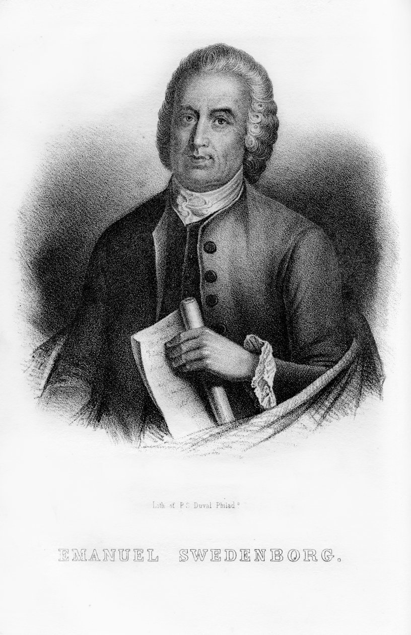 Emanuel Swedenborg, svensk videnskabsmand, filosof og mystiker, 1854 af Unbekannt