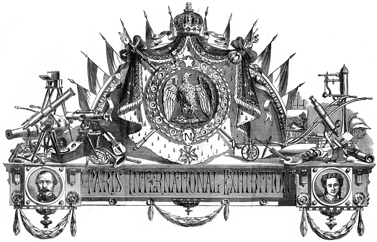 Emblem for Paris International Exhibition, 1867 af Unbekannt