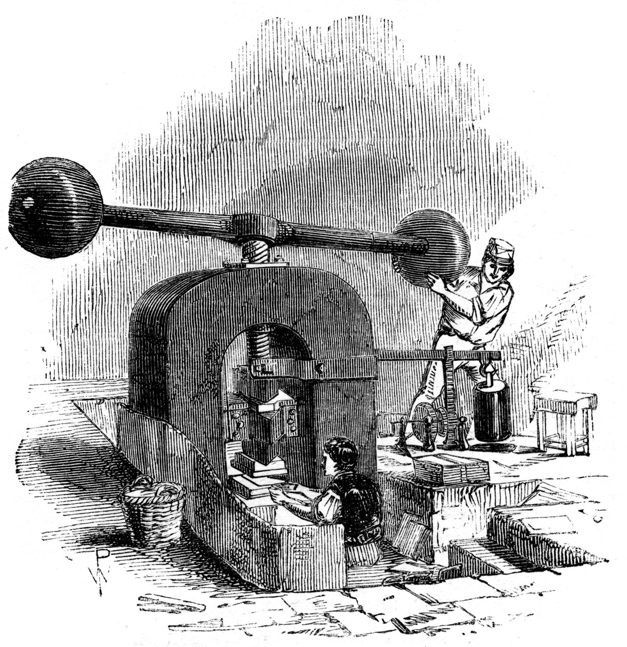 Prægepresse, 1886 af Unbekannt