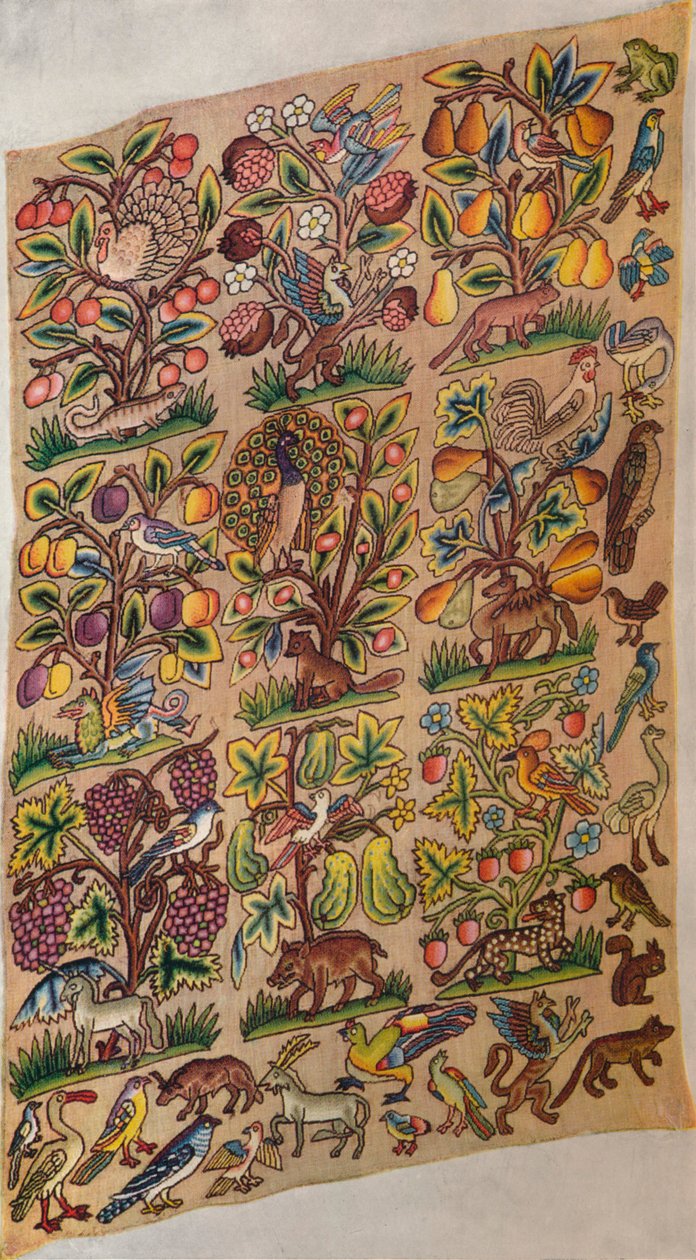 Broderet panel, c1600, 1929 af Unbekannt