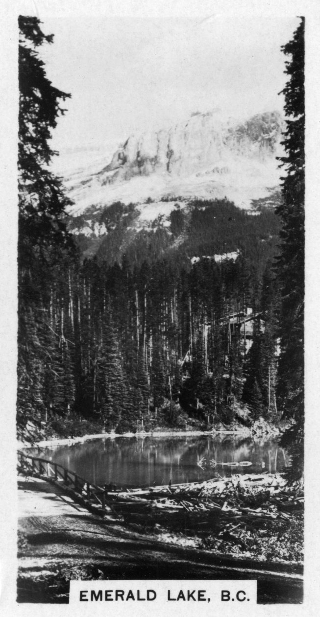 Emerald Lake nær Field, British Columbia, Canada, c1920