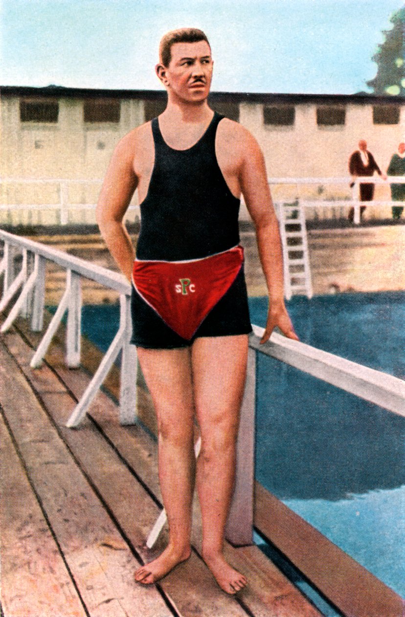 Emil Rausch, tysk svømmer, Olympiske Lege, St. Louis, USA, 1904, 1936 af Unbekannt