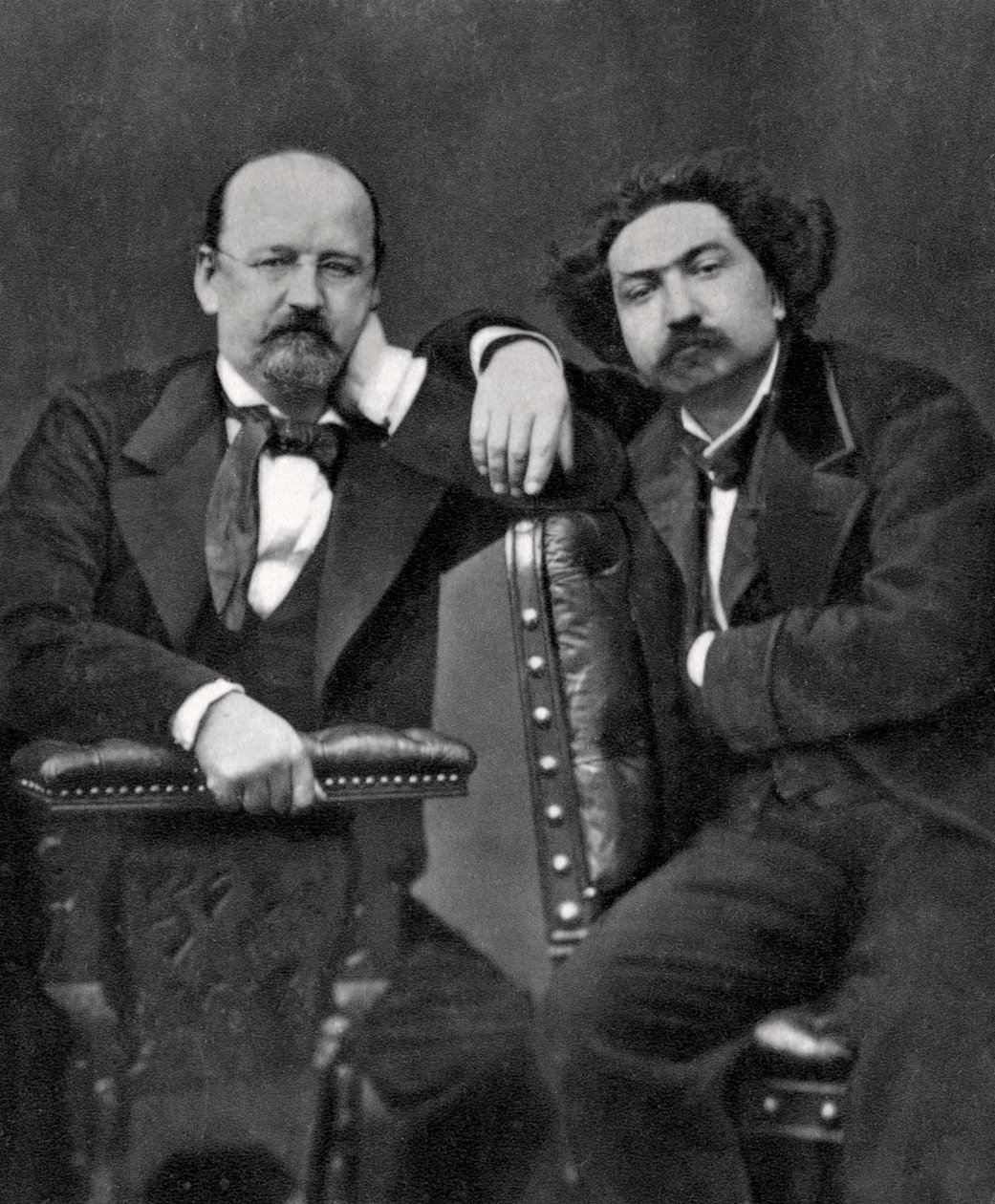 Emile Erckmann og Alexandre Chatrian, franske forfattere, 1887 af Unbekannt
