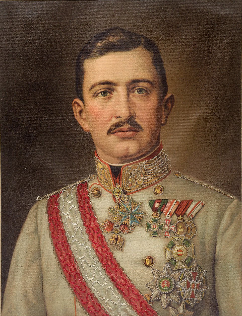 Kejser Karl I af Østrig 1887-1922, konge af Ungarn, ca. 1917. af Unbekannt