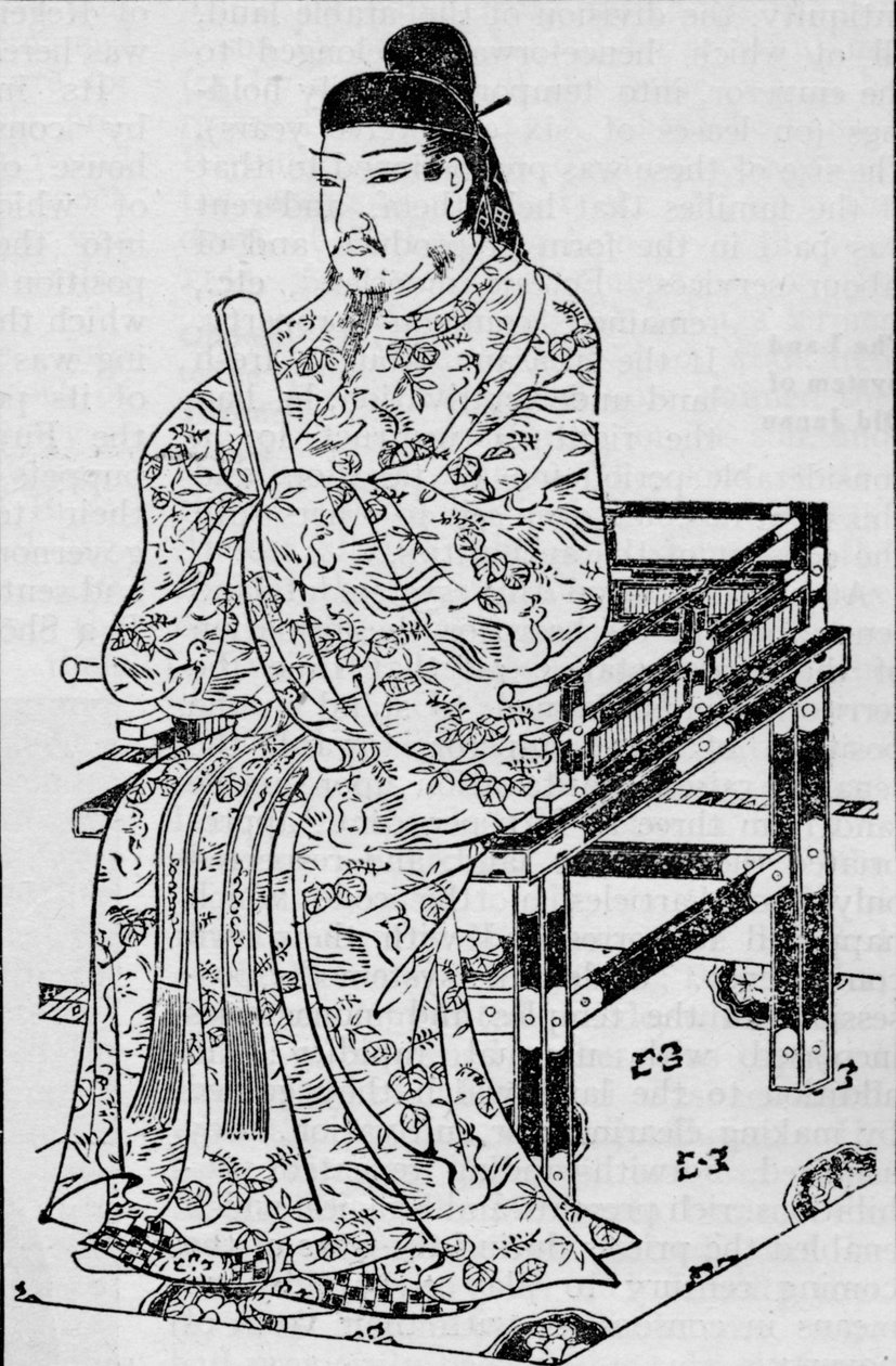 Kejser Kanmu, som etablerede den japanske arvelov, 1907 af Unbekannt