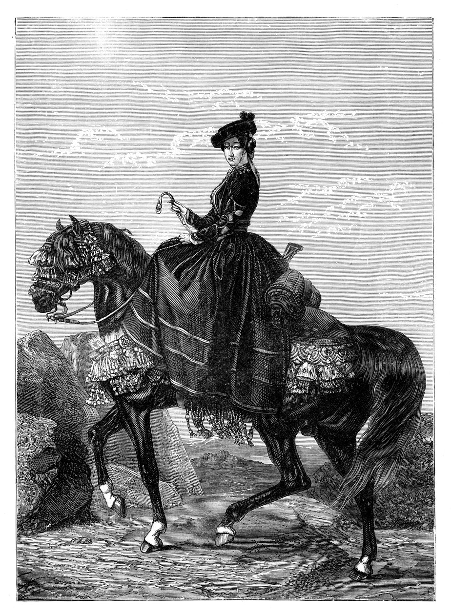Kejserinde Eugenie de Montijo 1826-1920 af Unbekannt