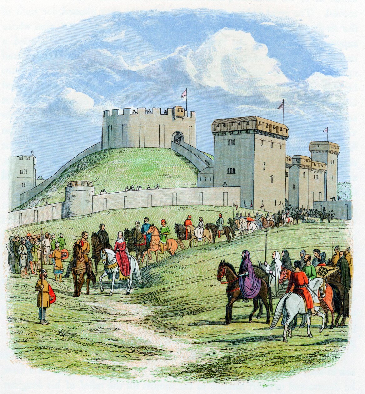 Kejserinde Matilda, datter og fordrevet arving efter Henry I af England, c1860 af Unbekannt
