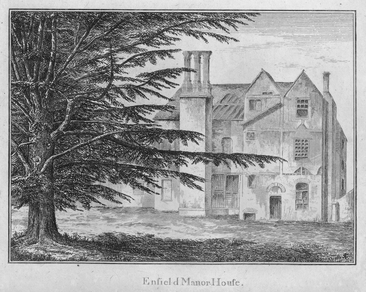 Enfield Manor House, c1792 af Unbekannt