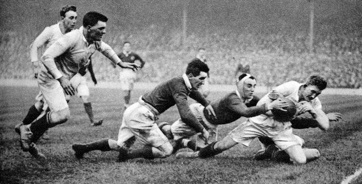 England scorede et forsøg mod Skotland, Twickenham, London, 1926-1927 af Unbekannt