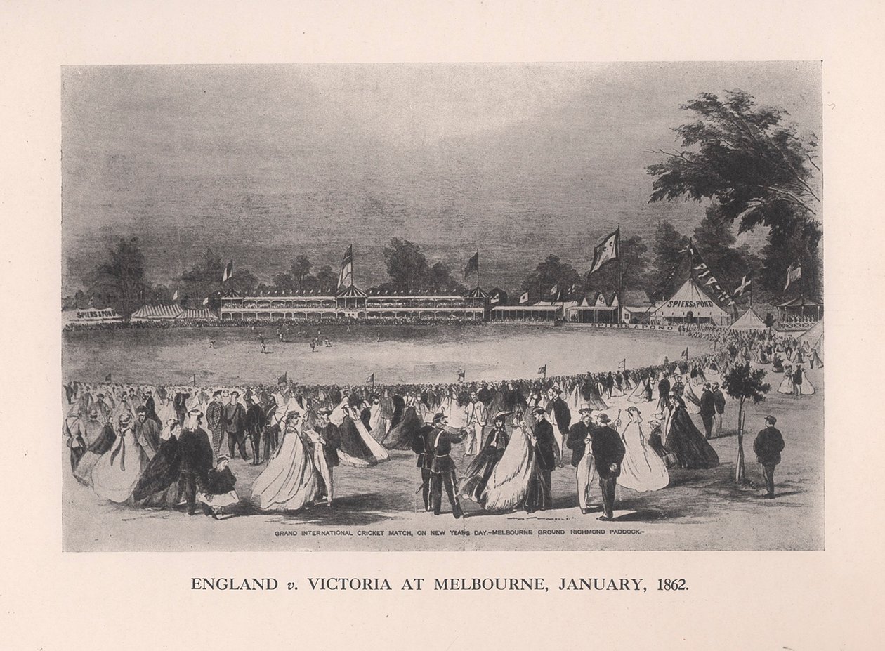 England mod Victoria i Melbourne, Australien, januar 1862 1912 af Unbekannt