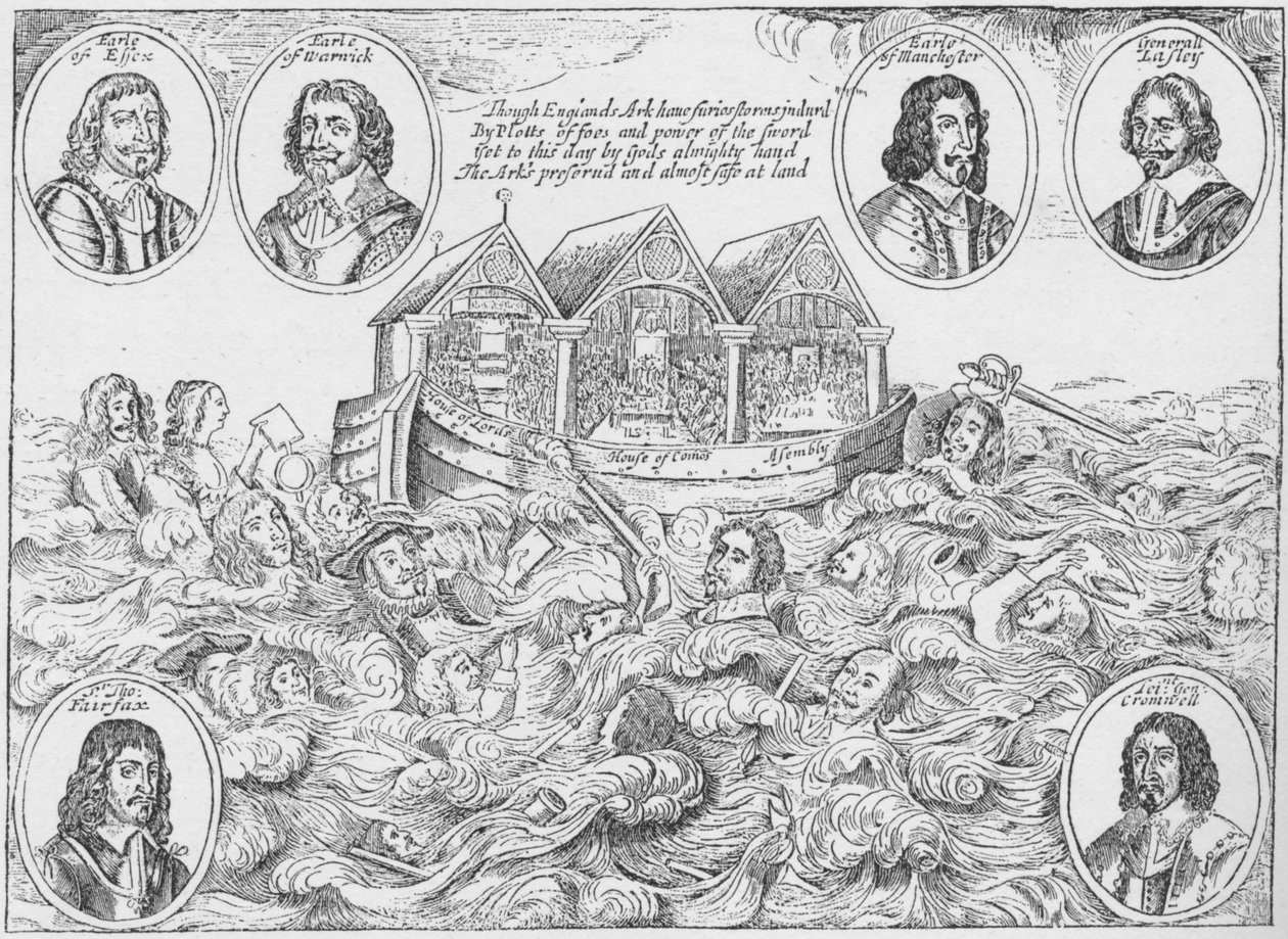 Englands mirakuløse bevarelse, 1646 1903 af Unbekannt