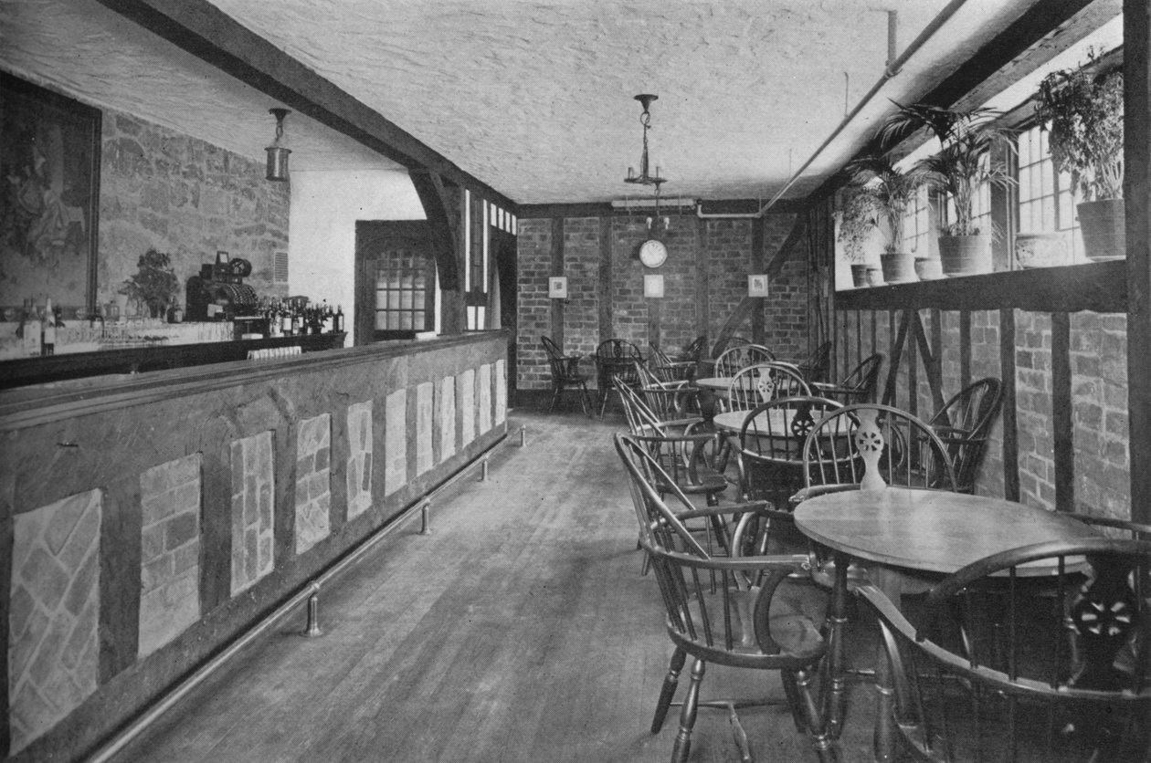Engelsk bar i kælderen, Hotel Royal Bermudiana, Hamilton, Bermuda, 1924 af Unbekannt