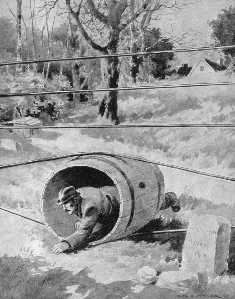 Indtog i Holland fra den belgiske grænse, 1915 af Unbekannt