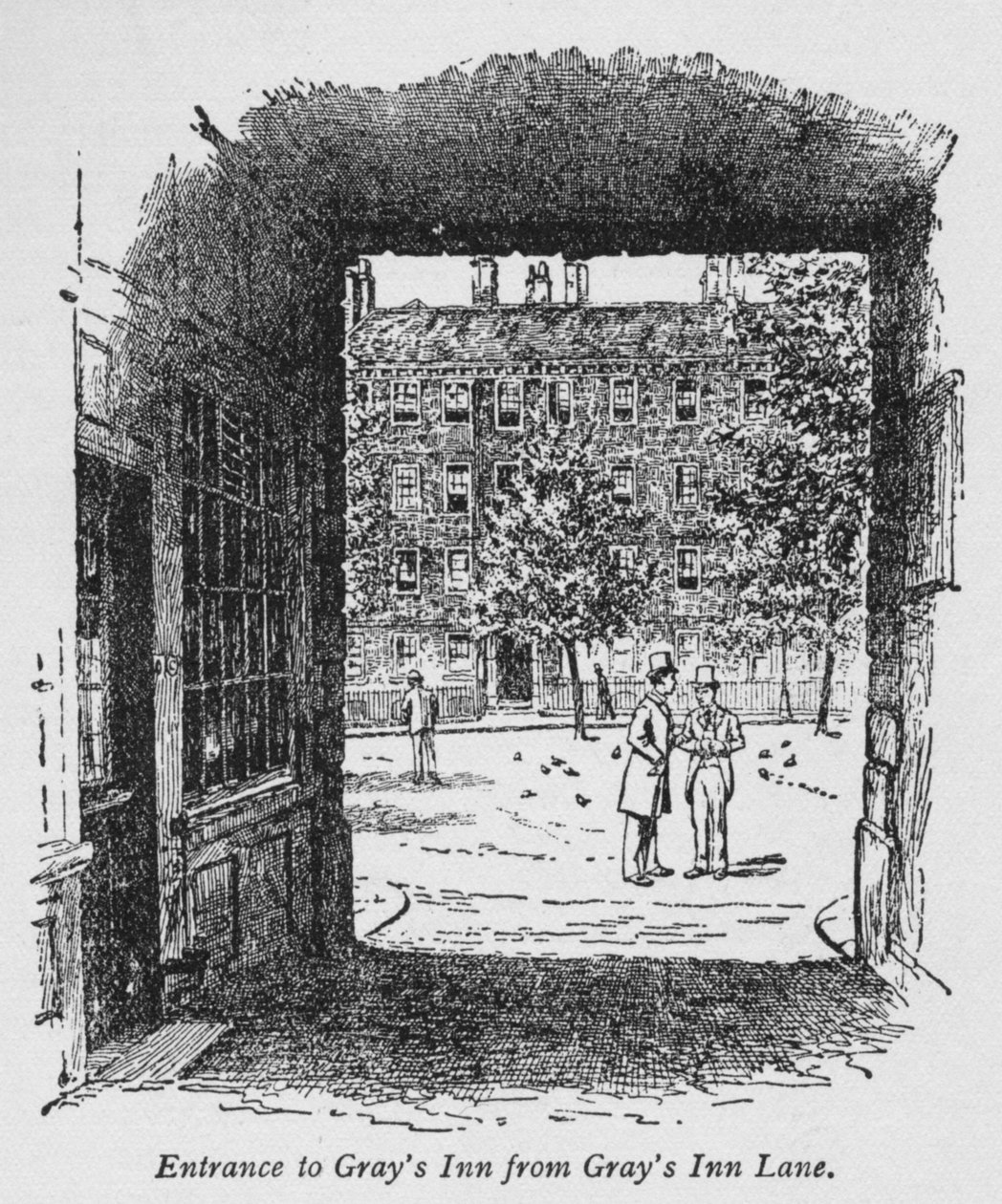 Indgang til Grays Inn fra Grays Inn Lane, c1918 af Unbekannt