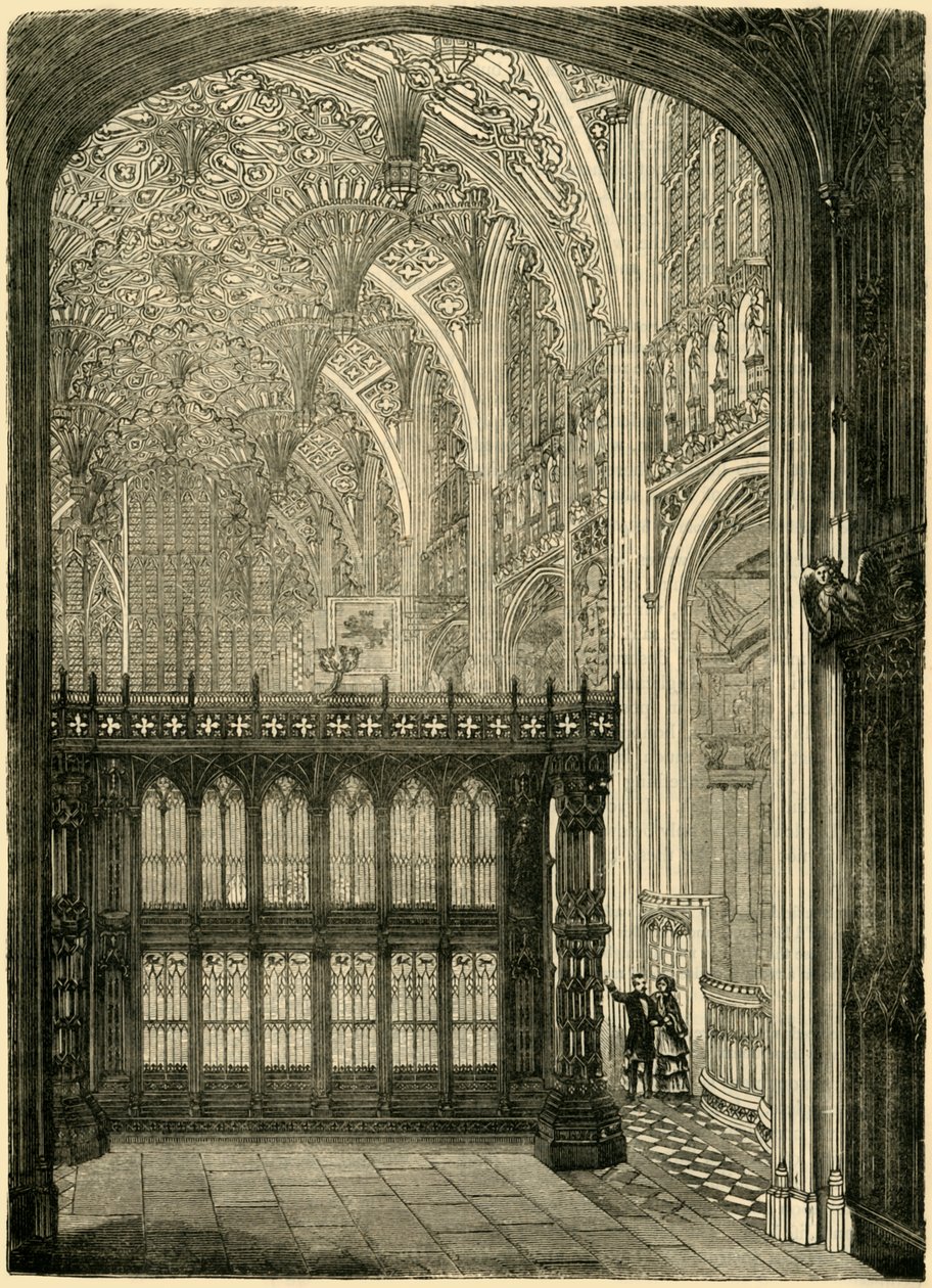 Indgang til kong Henrik VII.s kapel, 1881. af Unbekannt