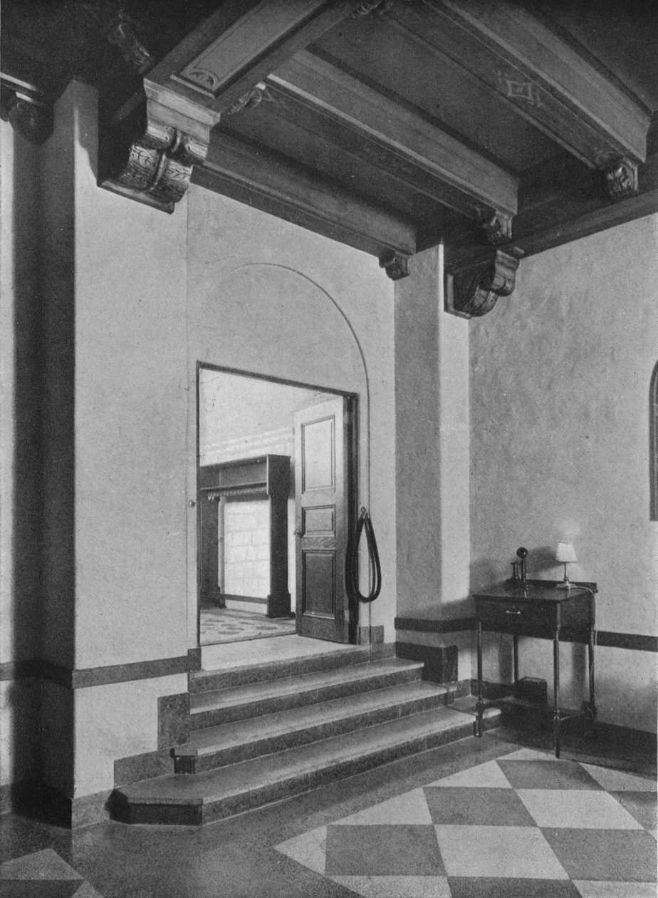 Indgang til den sydøstlige spisestue, Fraternity Clubs Building, New York City, 1924 af Unbekannt