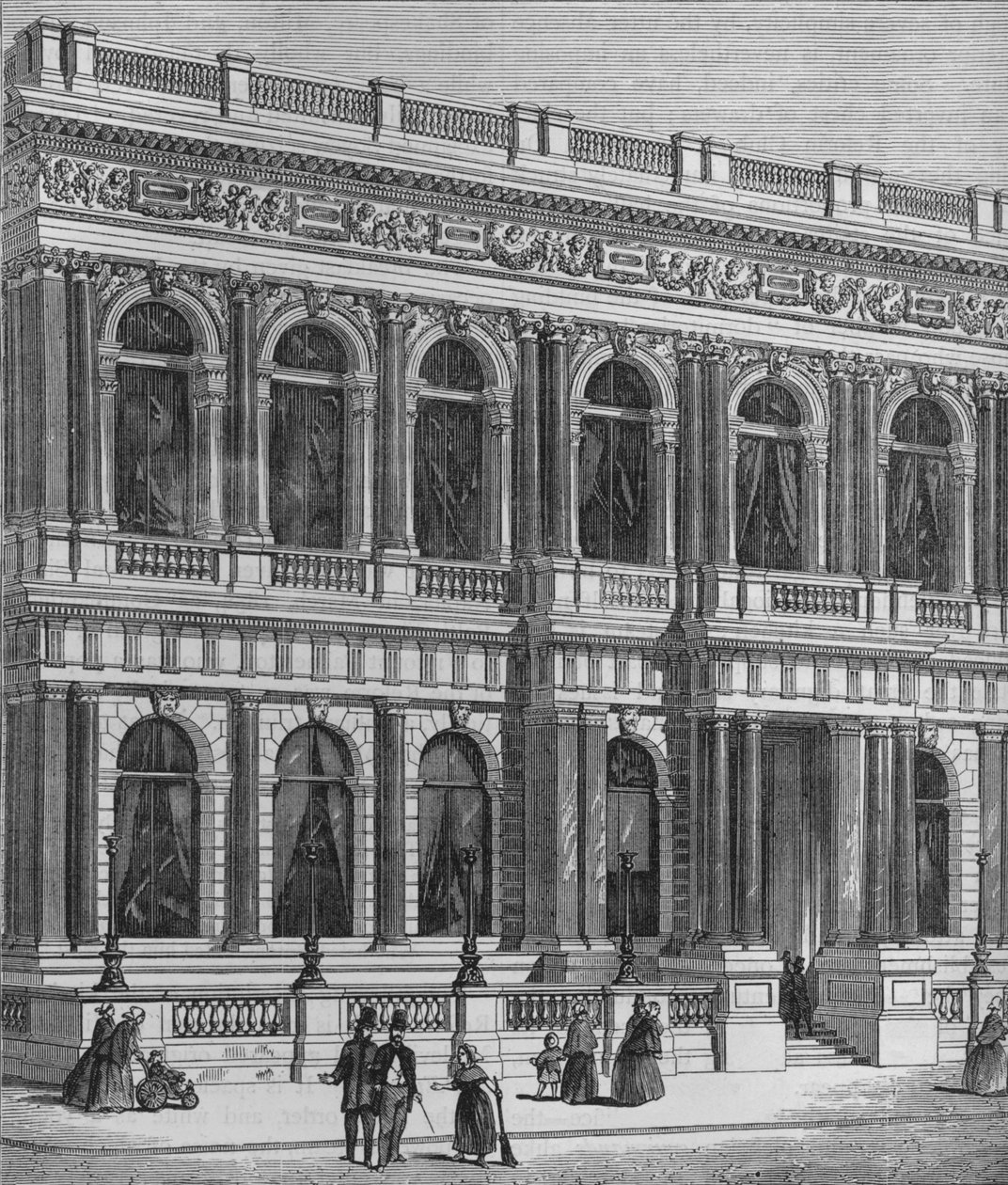 Indgang til Carlton Club, Westminster, London, c1875 1878 af Unbekannt