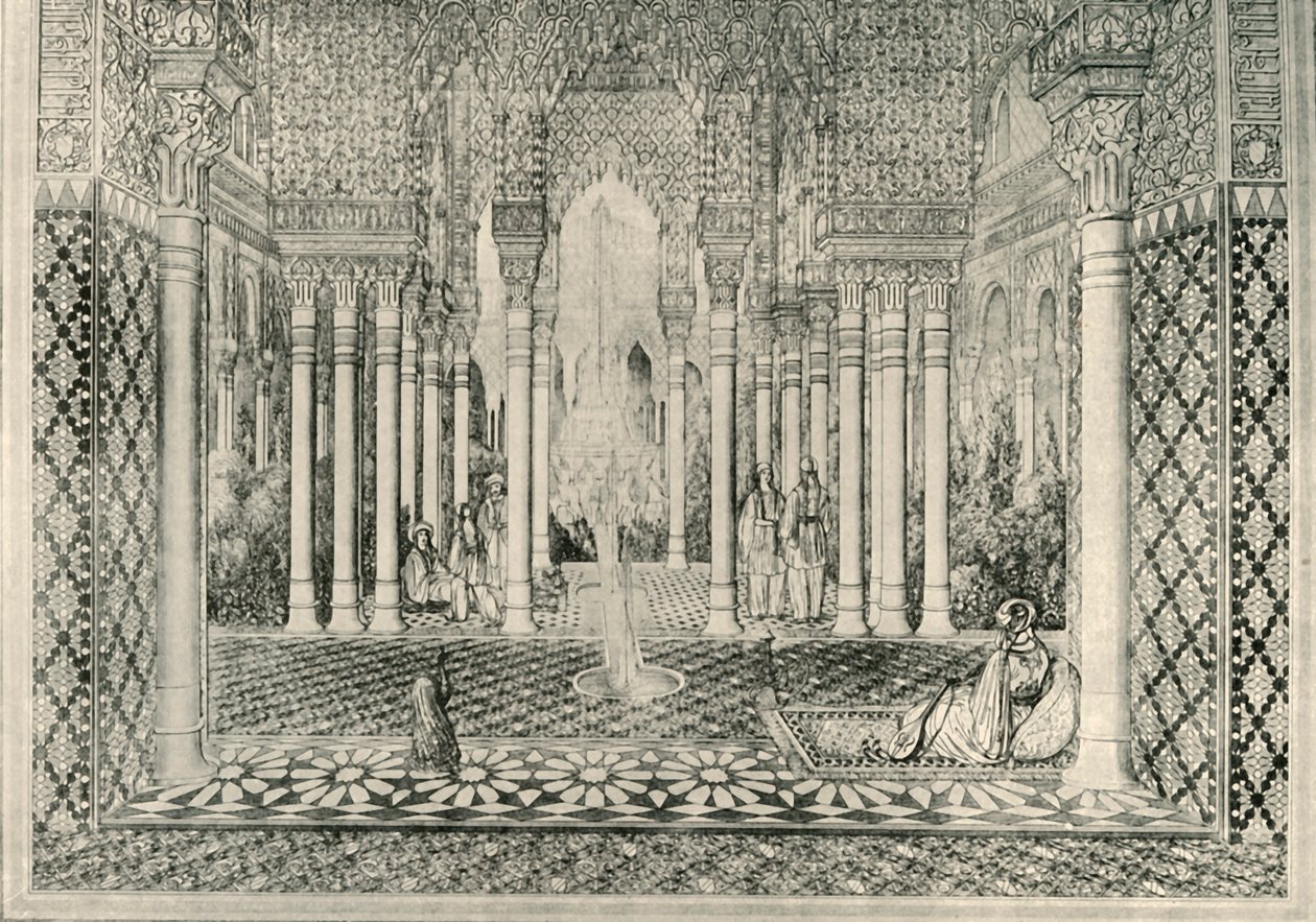 Indgang til Lions Court, 1800-tallet, 1907. af Unbekannt