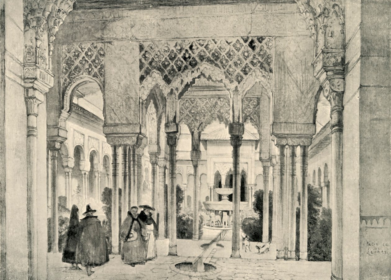 Indgang til Løvernes Hof, c1830, 1907. af Unbekannt