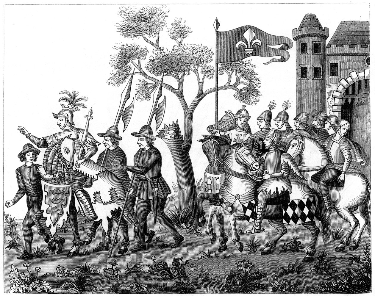 Entry of the King of Epinette, 16. århundrede 1849 af Unbekannt