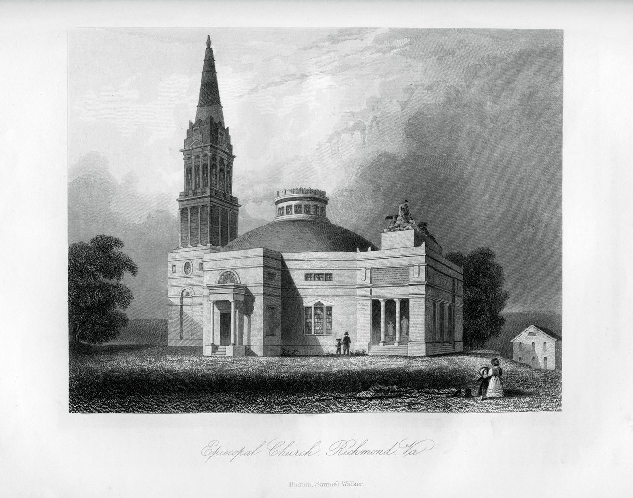 Episcopal Church, Richmond, Virginia, USA, 1855 af Unbekannt
