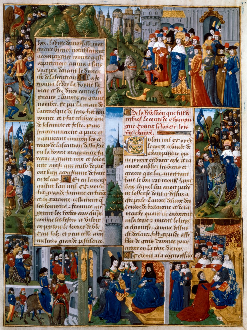 Episoder fra Thibaut de Champagnes oprør, 1400-tallet af Unbekannt
