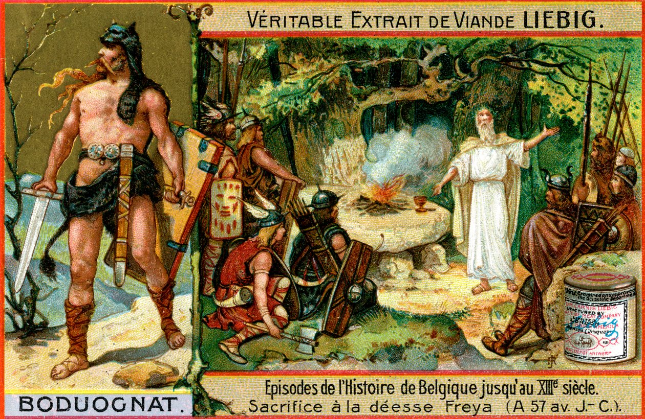 Episoder i Belgiens historie frem til det 13. århundrede: Boduognatus, ca. 1900 af Unbekannt