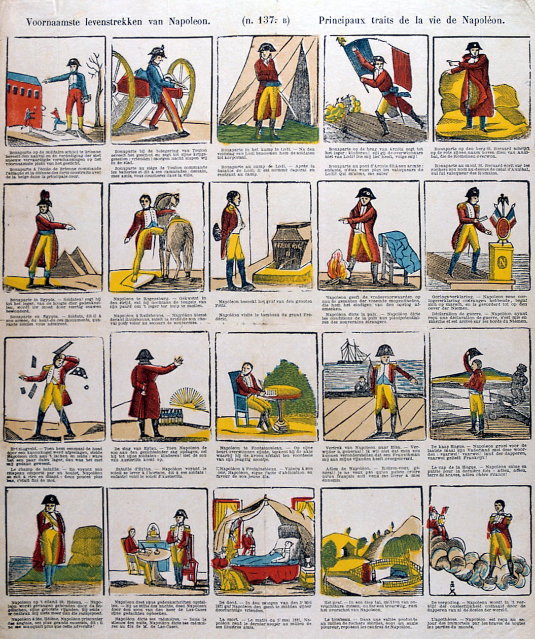 Episoder i livet Napoleon, 1800-tallet af Unbekannt