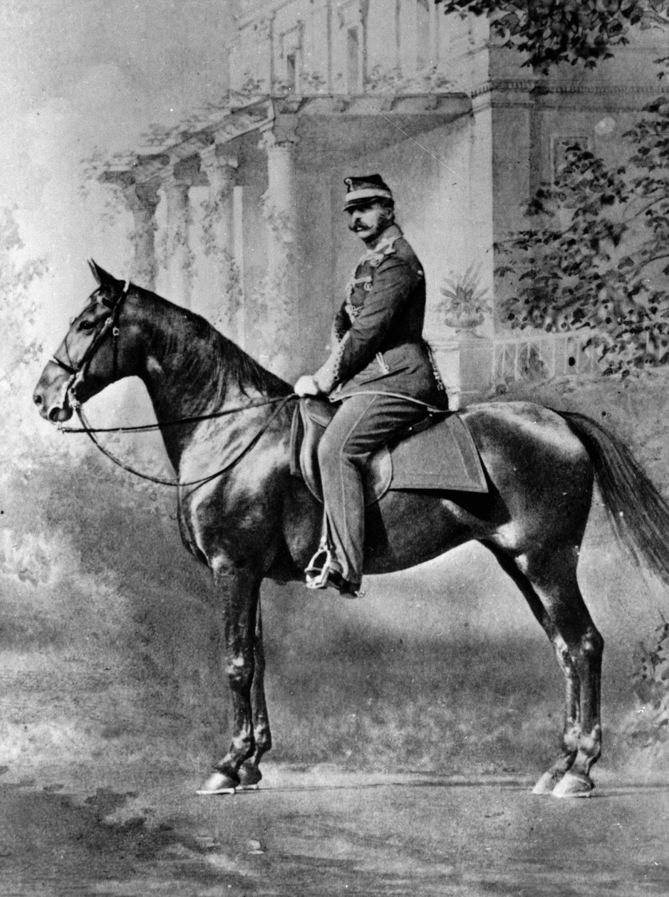 Ridesportræt af zar Alexander II af Rusland, c1861-c1865 af Unbekannt