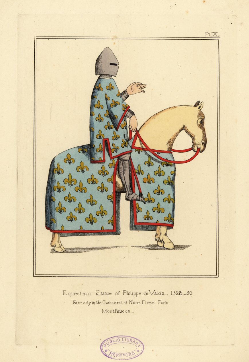 Rytterstatue af Philippe VI de Valois, konge af Frankrig af Unbekannt
