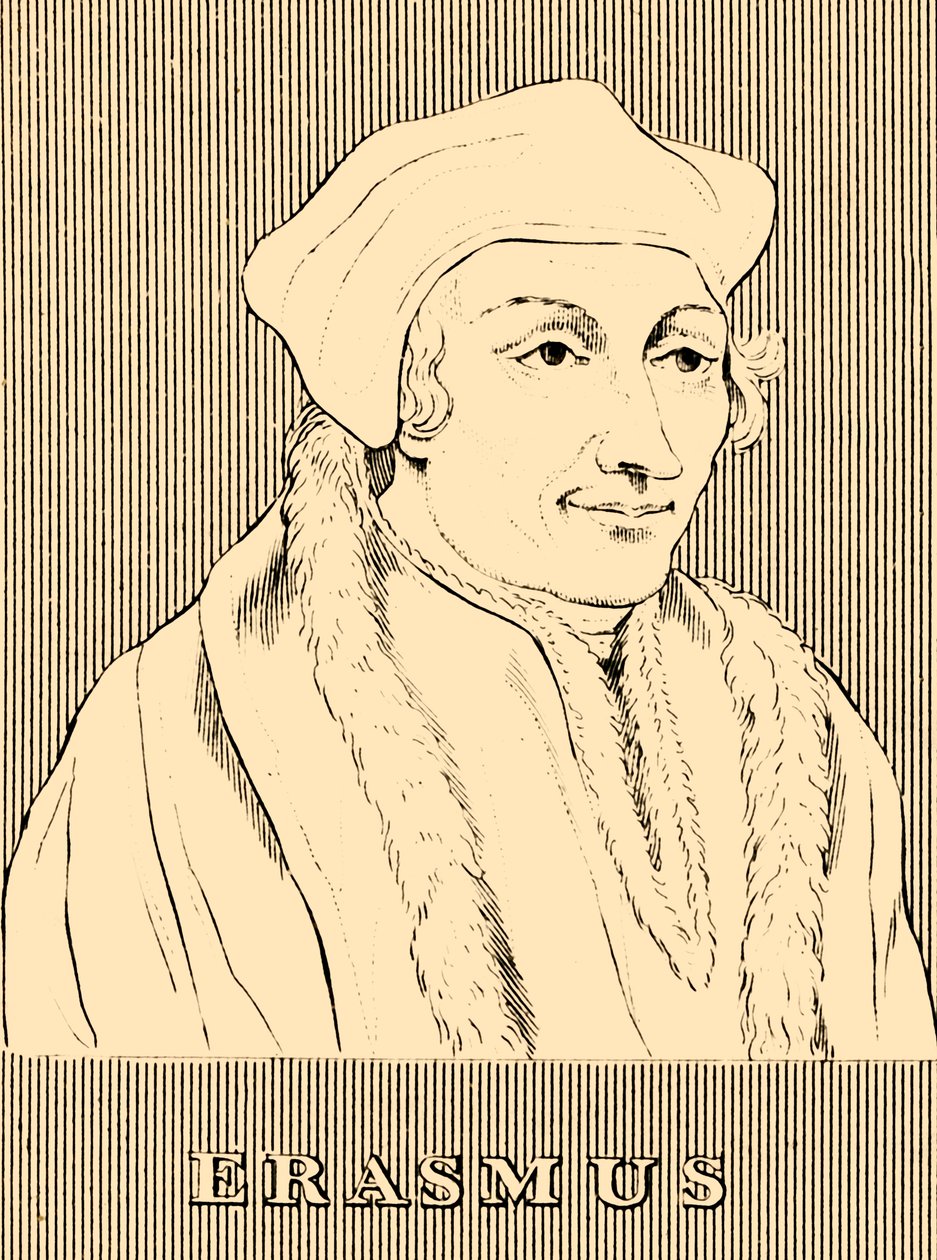 Erasmus, 1466-1536, 1830. af Unbekannt