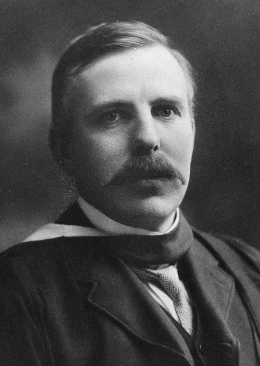 Ernest Rutherford 1871-1937, nobelprisvindende atomfysiker, c1908 af Unbekannt