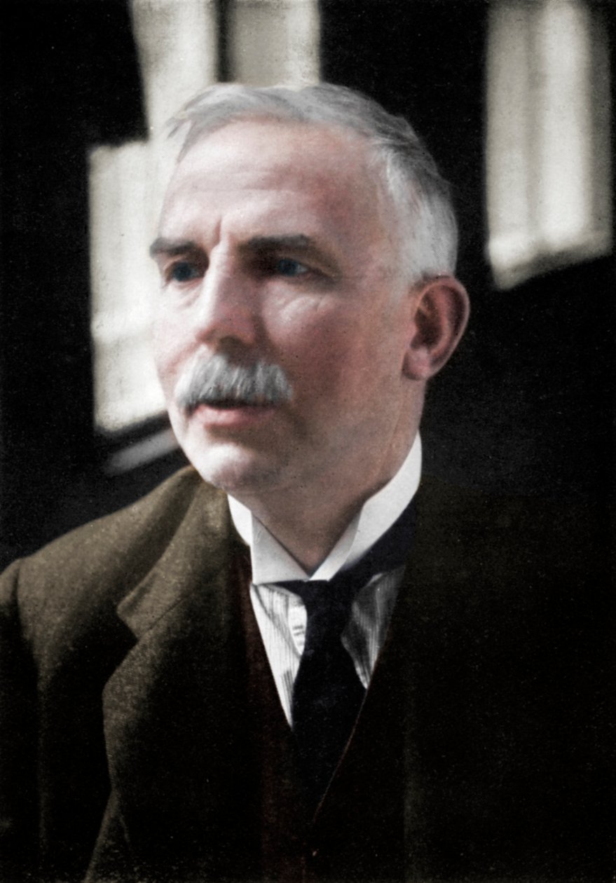 Ernest Rutherford 1871-1937, nobelprisvindende atomfysiker, c1908. af Unbekannt