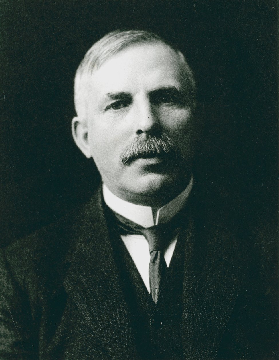 Ernest Rutherford 1871-1937, nobelprisvindende atomfysiker, c1908 af Unbekannt