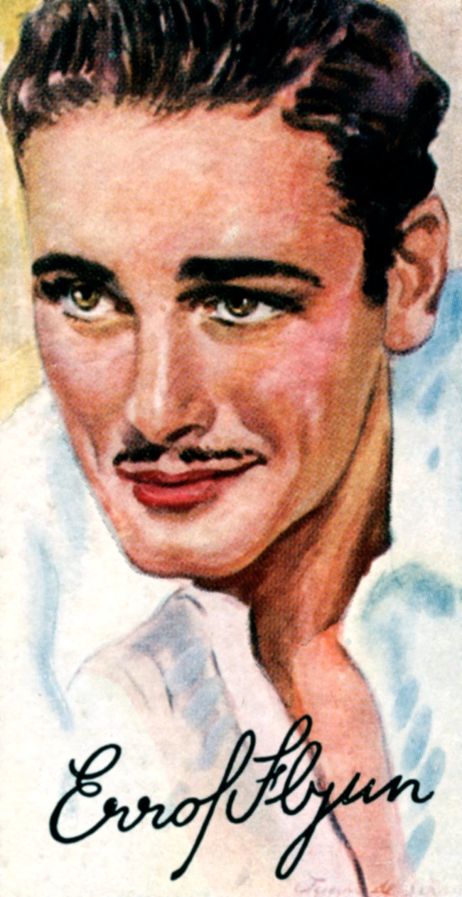 Errol Leslie Thomson Flynn, 1909-1959, australsk filmskuespiller, 20. århundrede af Unbekannt