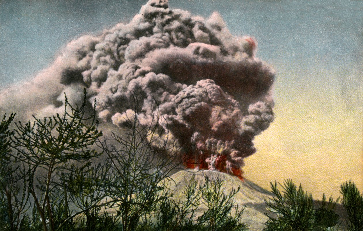 Vesuvs udbrud, Italien, april 1906 af Unbekannt