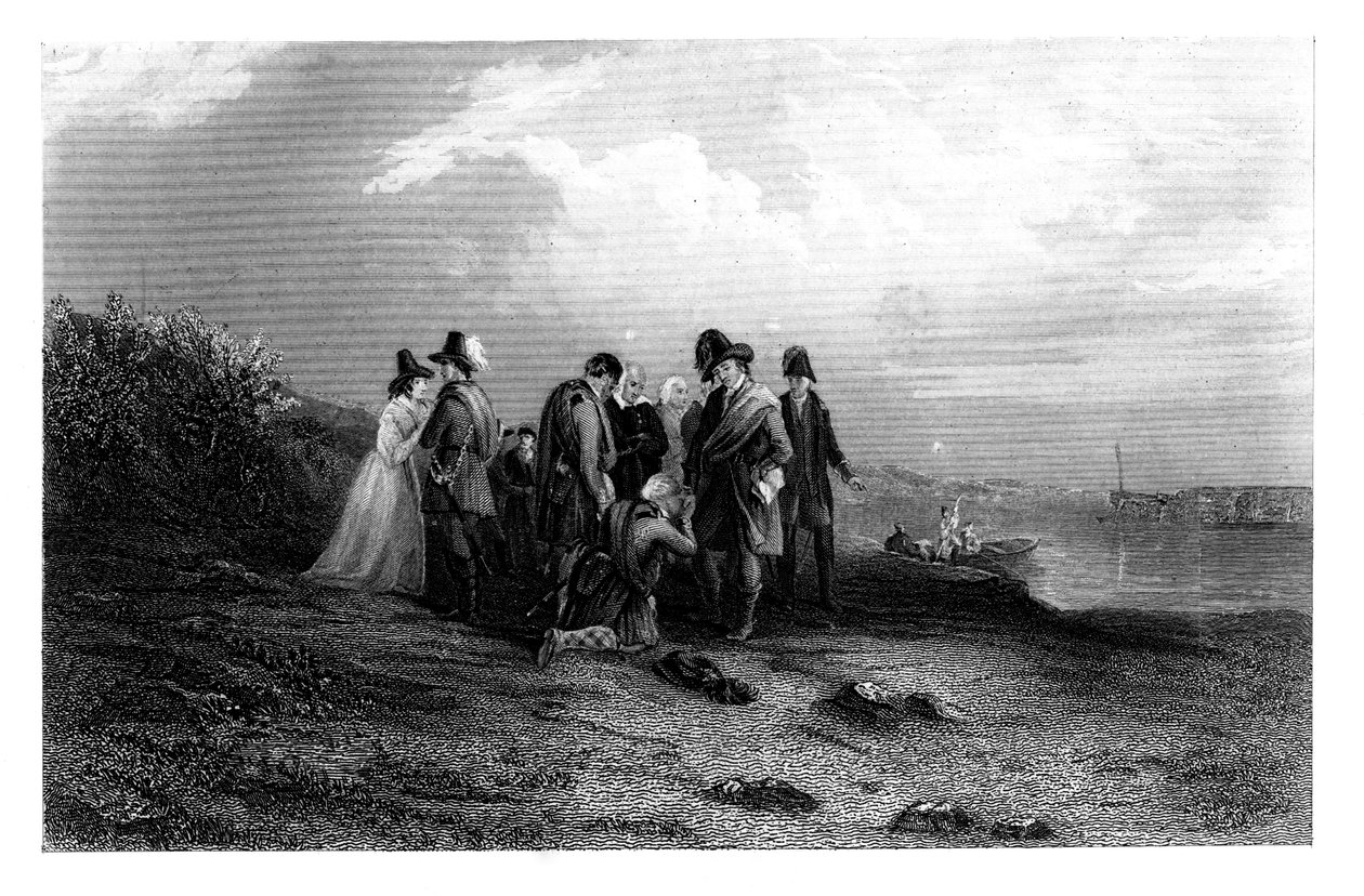 Prins Charles flugt, 1700-tallet, c1860 af Unbekannt