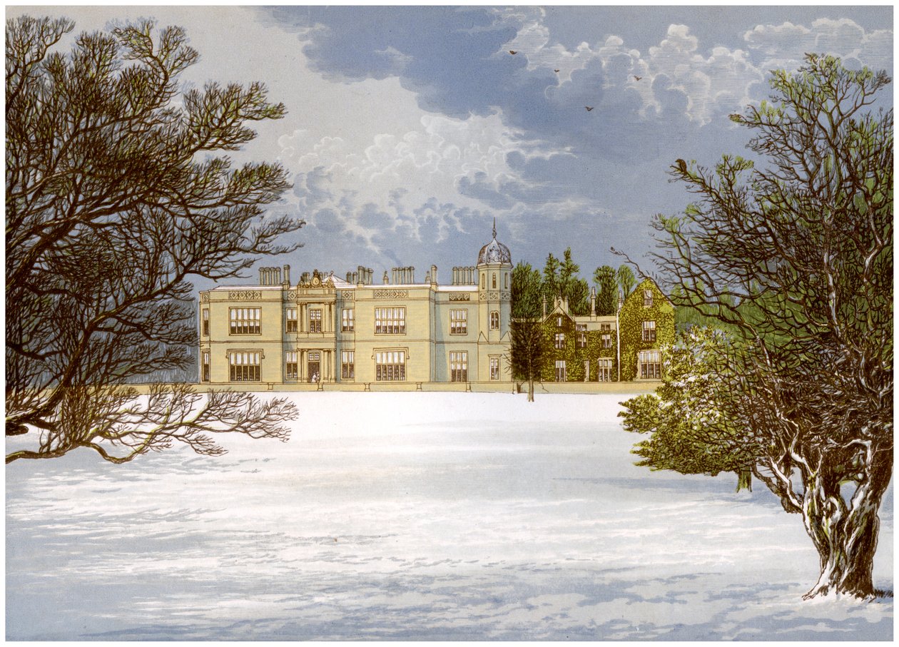 Eshton Hall, Yorkshire, hjemsted for Baronet Wilson, c1880 af Unbekannt