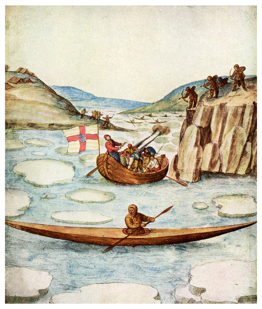Eskimo kajak, 1590 1956 af Unbekannt