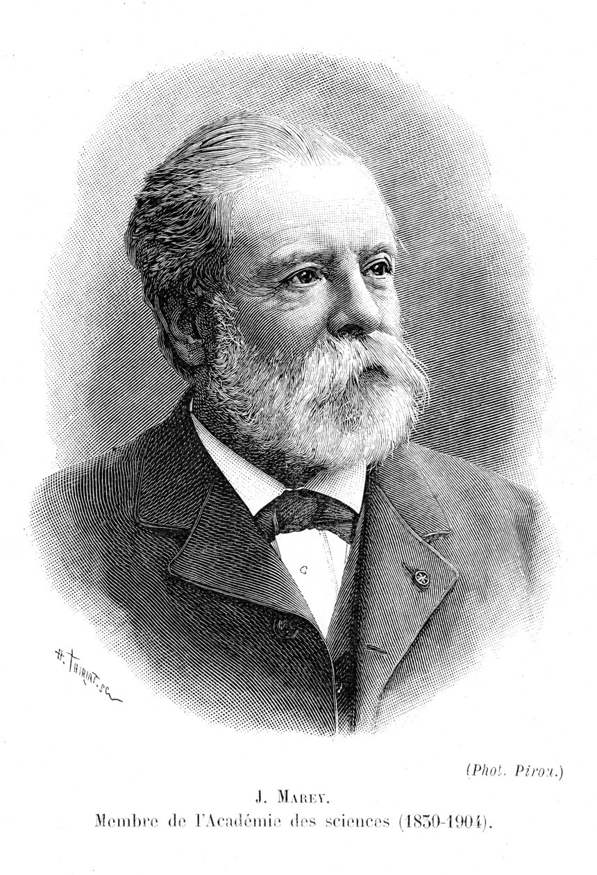 Etienne Jules Marey 1830-1903, pioner inden for kinematografi, c1904 af Unbekannt