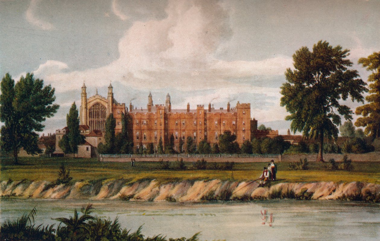 Eton College fra floden, 1911, 1914. af Unbekannt