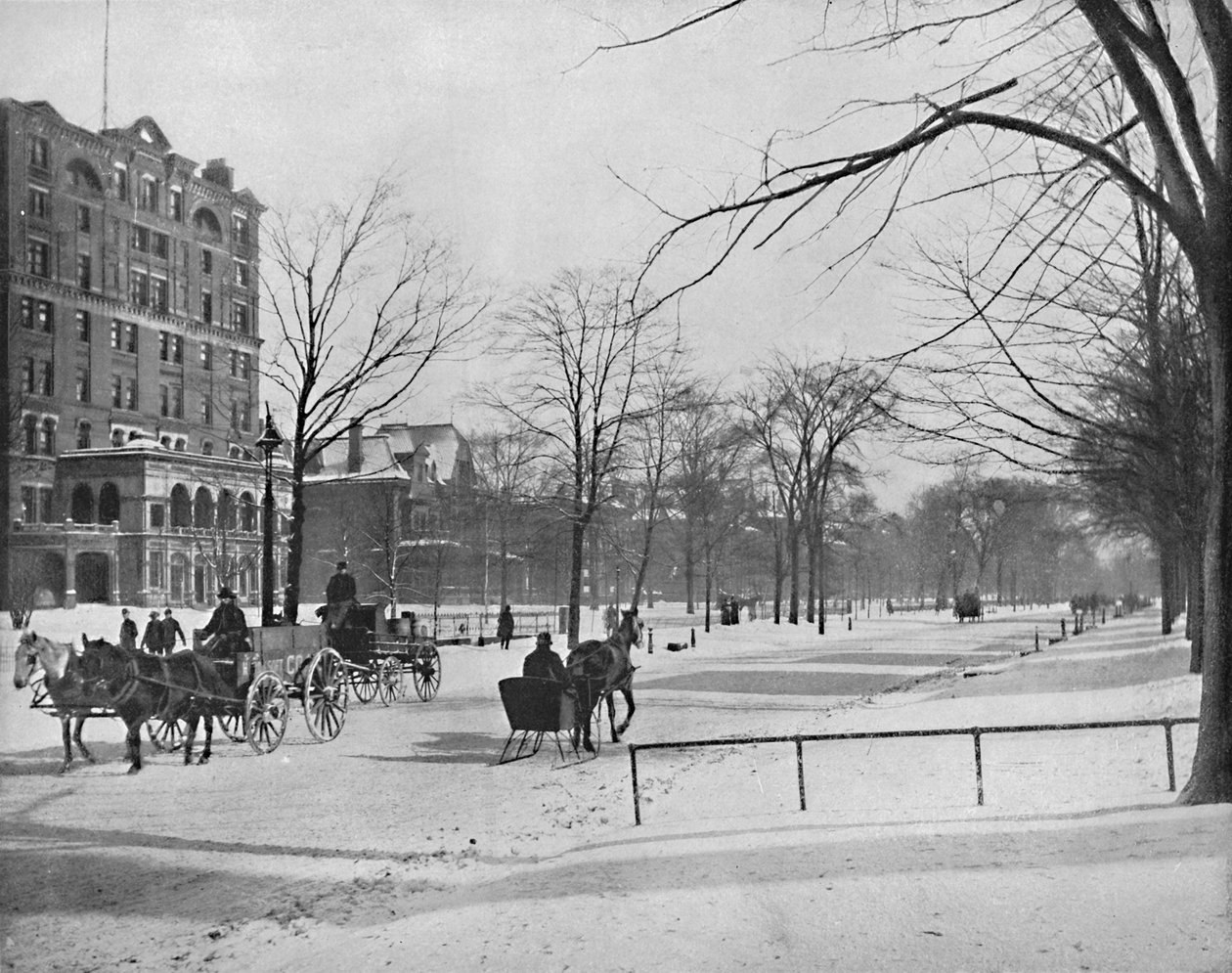 Euclid Avenue, Cleveland, Ohio, c1897. af Unbekannt