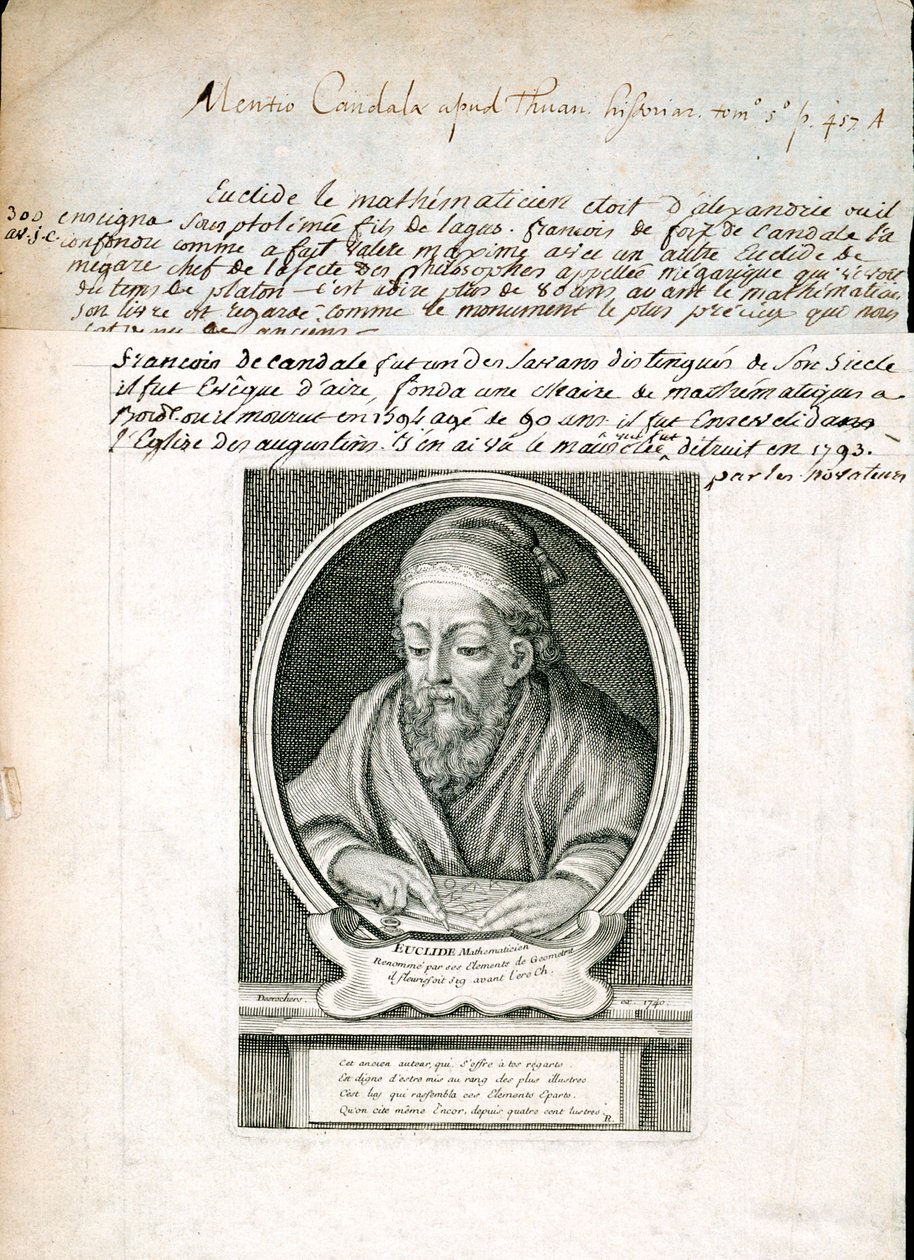 Euclid, græsk matematiker, 1740 af Unbekannt