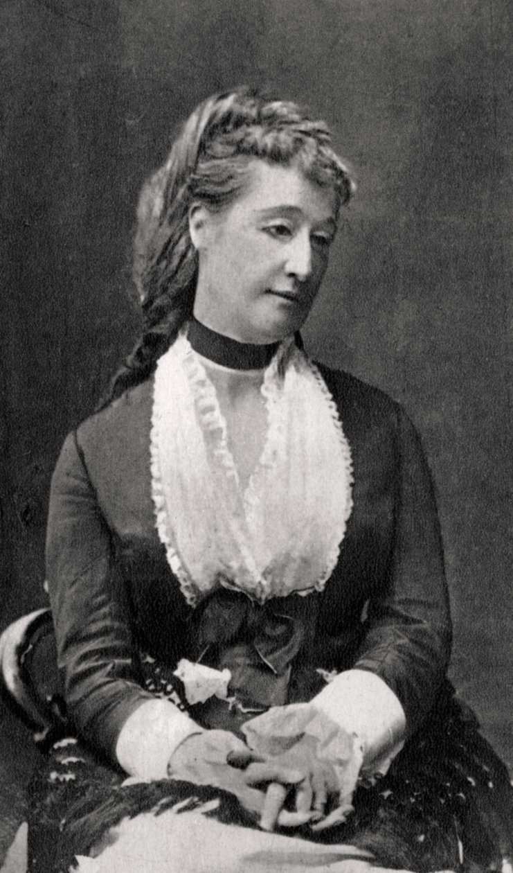 Eugenie de Montijo, kejserindekonsort af Napoleon III af Frankrig, c1865-1875 af Unbekannt