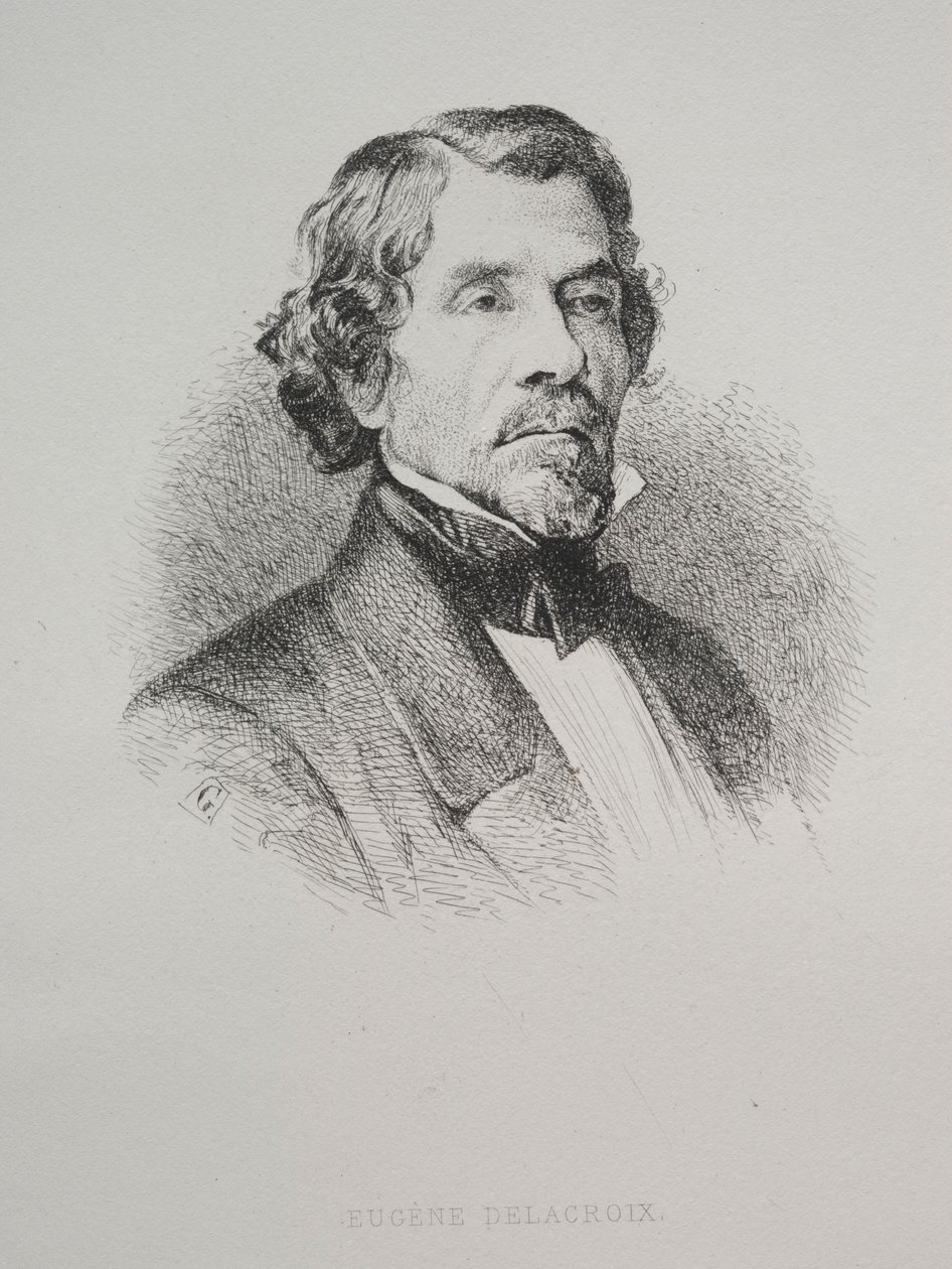 Eugene Delacroix, 1800-tallet. af Unbekannt