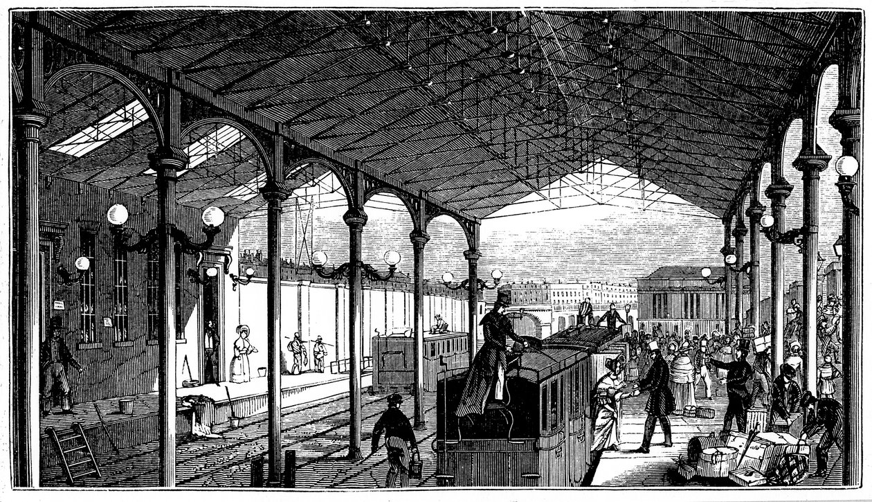 Euston Station, London endestation af London og Birmingham Railway, 1840 af Unbekannt