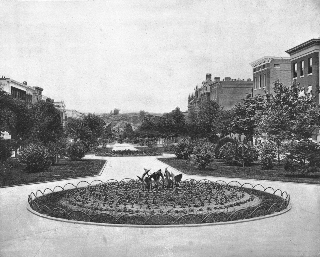 Eutaw Place ser mod nord, Baltimore, Maryland, USA, c1900. af Unbekannt
