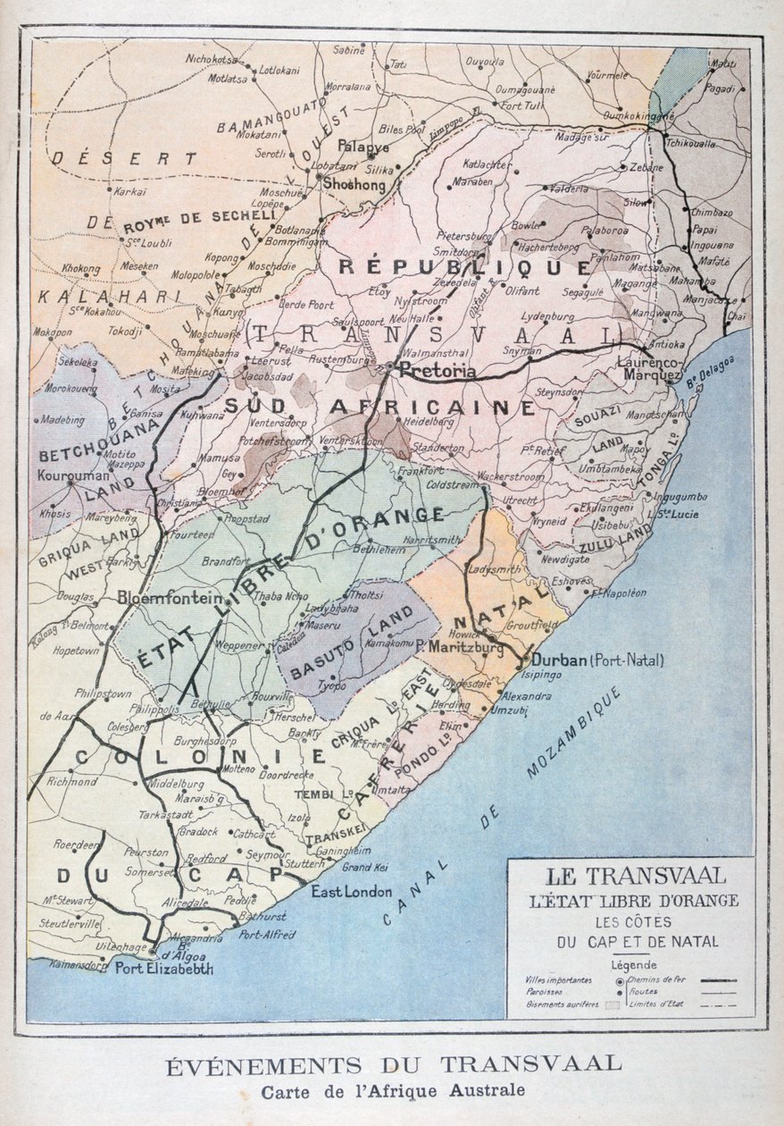 Begivenheder i Transvaal, Afrika, 1899 af Unbekannt