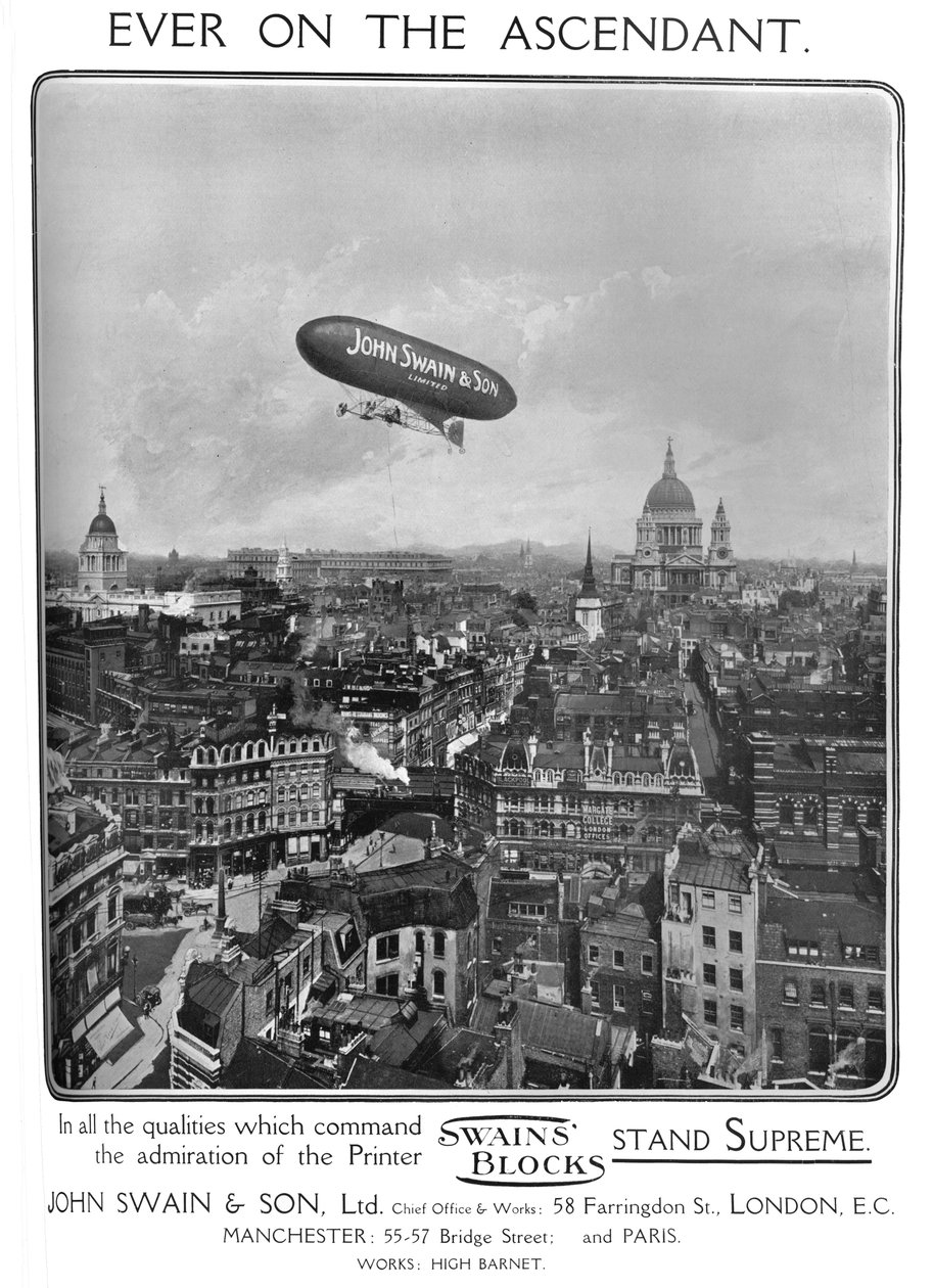 Ever on the Ascendant - John Swain & Son, Ltd.-annonce, 1909. af Unbekannt